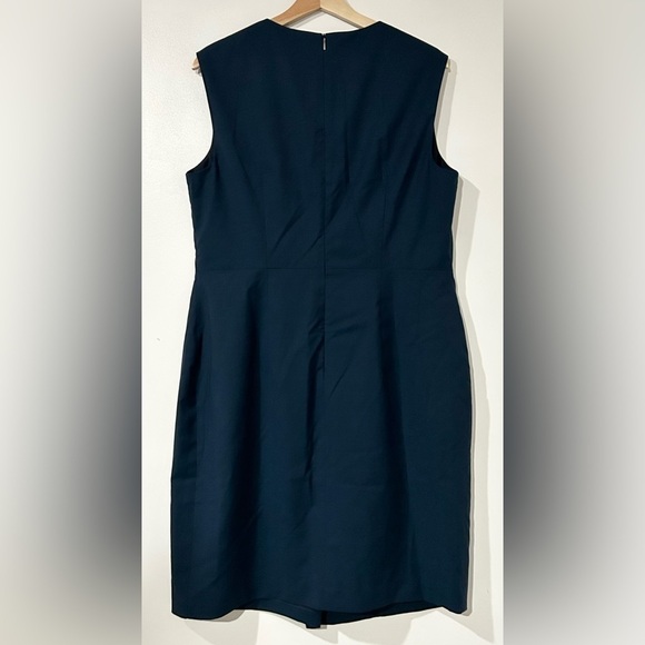 BOSS Dathea Minidessin Wool Sheath Dress Navy Fantasy 12 - Picture 8 of 12